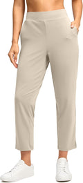G Gradual Women's 7/8 Ankle Golf Pants Petite - Stretchy Travel