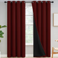 Yakamok 100% Blackout Curtains for Bedroom - Thermal Insulate