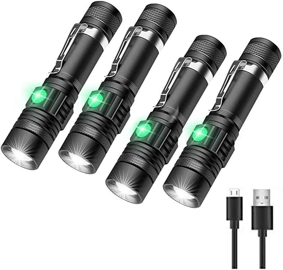 Rechargeable LED Tactical Flashlight - 2000lm Super Bright Light