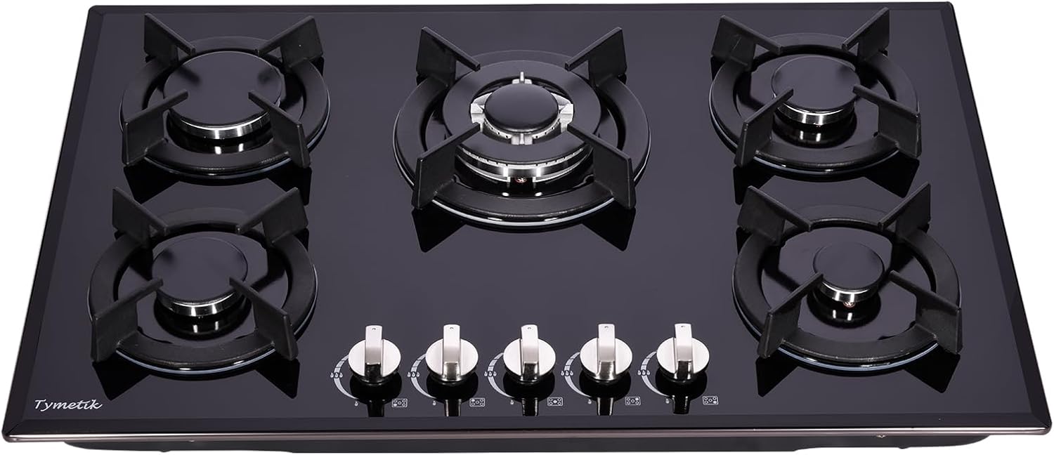 30 Inch Gas Cooktop with 5 High Efficiency Burners for Cooking