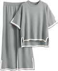 Imily Bela Womens Plus Size Lounge Set - Lightweight Knit 2-Piece