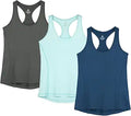 icyzone Women's Racerback Workout Tank Tops (Pack of 3) - Comfortable