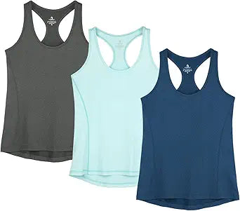 icyzone Women's Racerback Workout Tank Tops for Fitness and Yoga