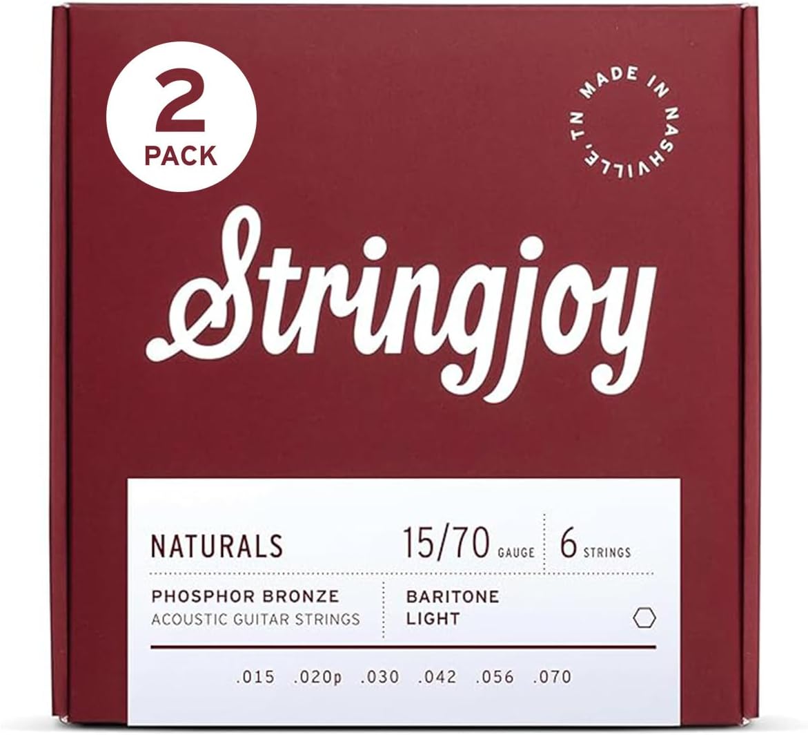 Stringjoy Baritone Light Gauge Naturals Acoustic Guitar Strings
