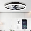 STERREN 20in Modern Low Profile Ceiling Fan with Light - Quiet