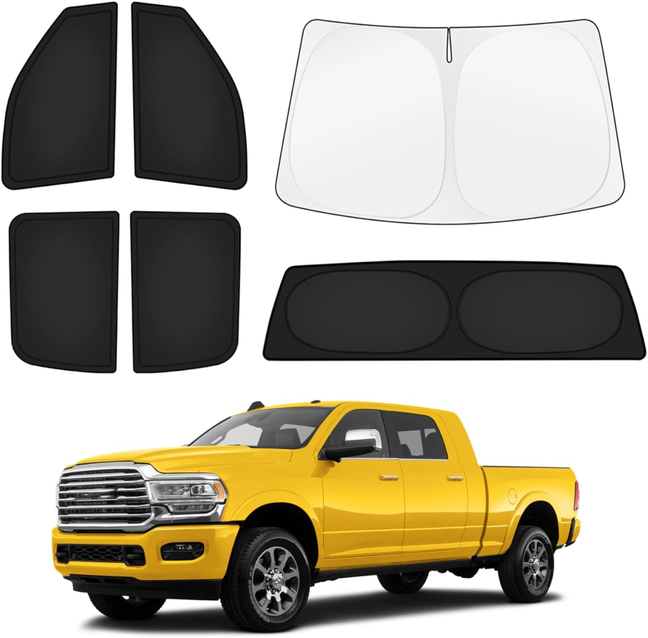 KUST Car Window Shades for Dodge RAM 2500/3500 Full Set