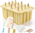 MEETRUE Silicone Popsicle Molds - Easy-Release Homemade Treats