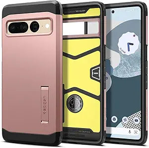 Spigen Tough Armor Case for Pixel 7 Pro - Rose Gold Protection