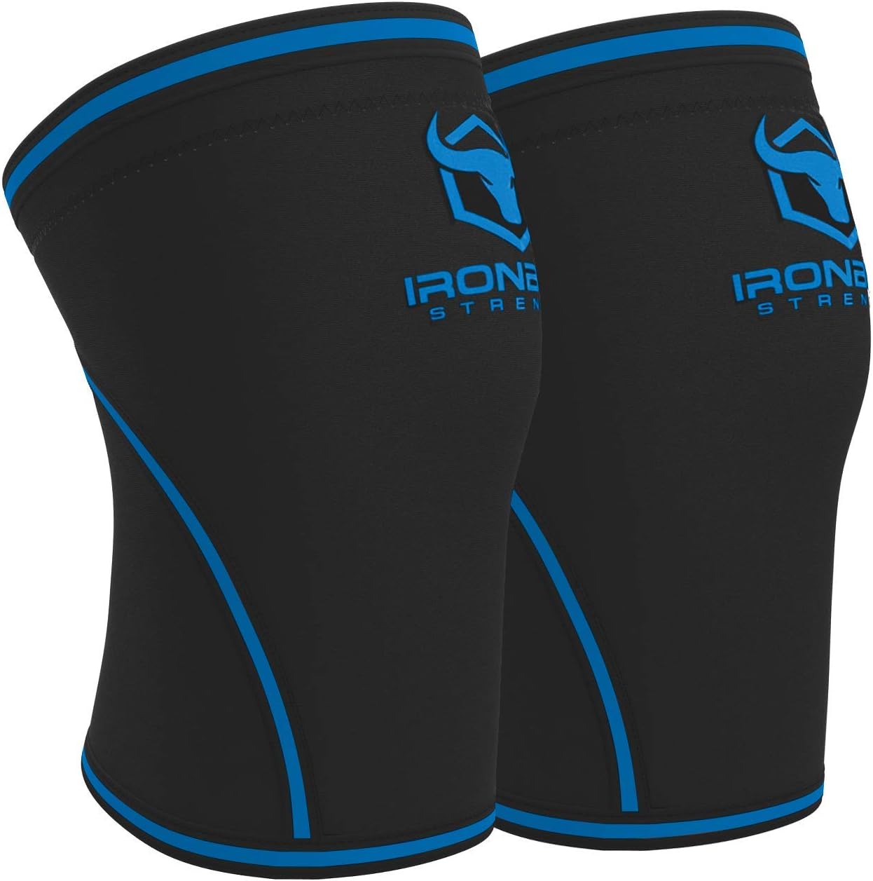 Iron Bull Strength 7mm Knee Sleeves for Weightlifting Support