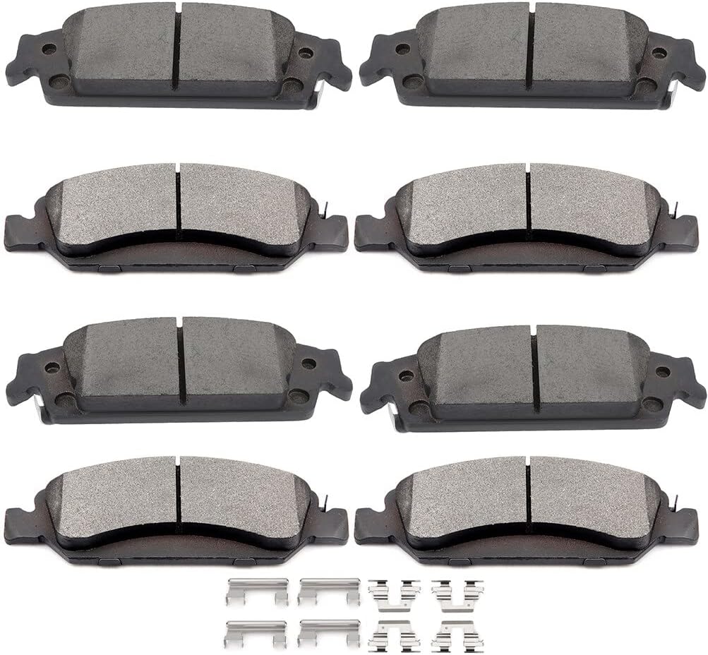 cciyu D1363 D1707 Ceramic Brake Pads Kits for Cadillac & GMC