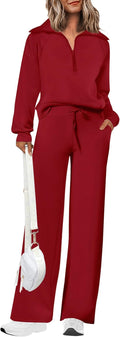 PRETTYGARDEN Women's 2 Piece Tracksuit Set - Cozy Wide (Style PPQX)