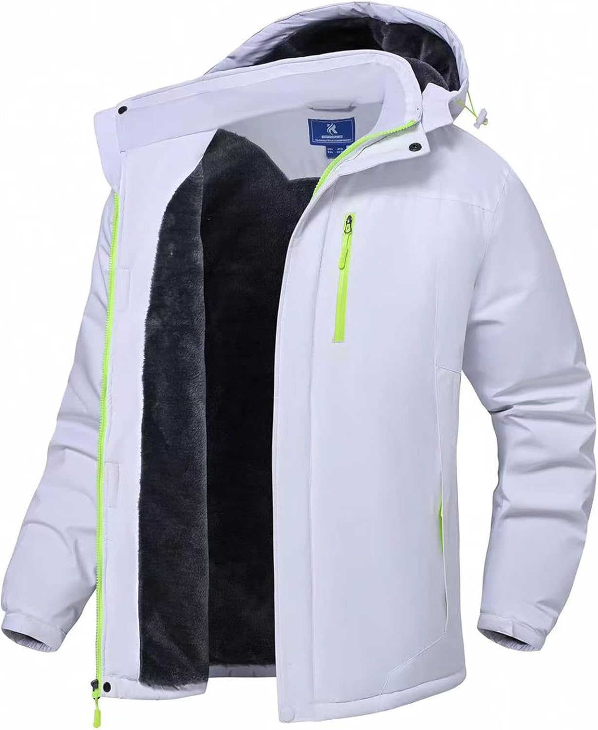 SPOSULEI Mens Skiing Jackets with Waterproof Fleece Liner Coats