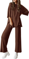Two Piece Summer Lounge Set Women - Comfortable Matching Outfit