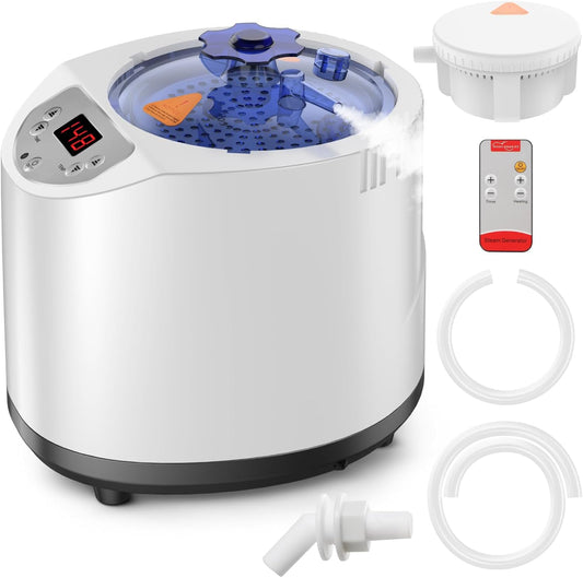 Portable 3L Sauna Steamer: Home Spa with Remote Control & Timer