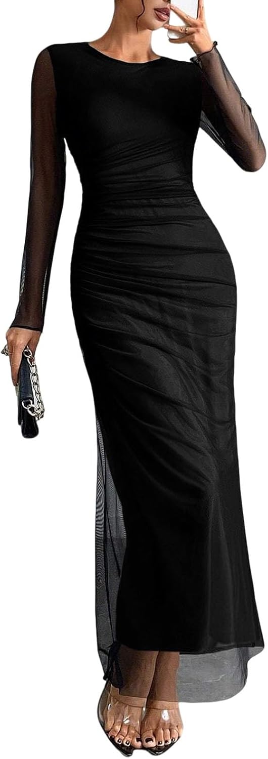 Women's Tie Dye Long Sleeve Maxi Dress for Any Occasion