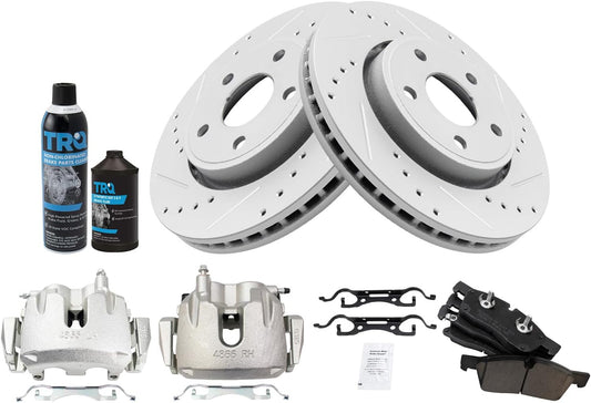 TRQ Front Performance Brake Pad & Rotor Kit for Dodge Durango