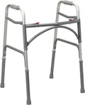 Drive Medical Aluminum Bariatric Walker with Two Buttons - Stable