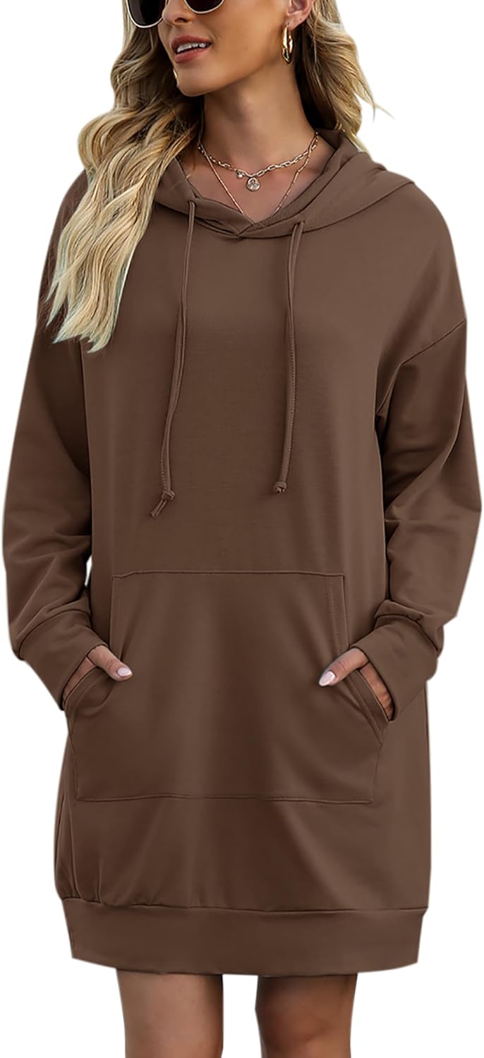 Quenteen Women Hoodies Dress for Casual Comfort and Style