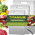 Katuchef Titanium Cutting Board - 100% Pure Titanium Hygiene
