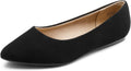DREAM PAIRS Womens Pointed Toe Flats Ballet Comfort Slip On - Work
