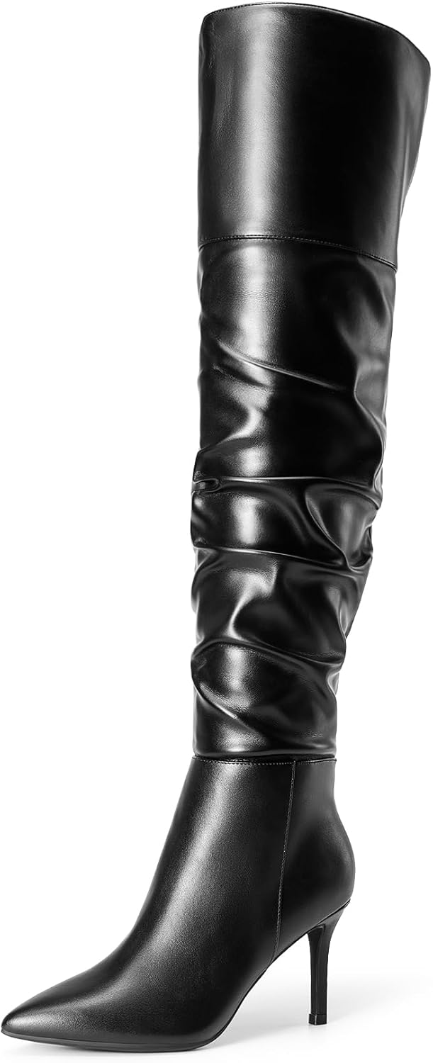 DREAM PAIRS Women's High Heels Over The Knee Boots for Style