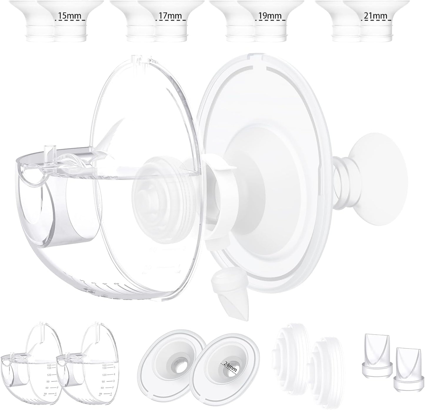 Two Complete Sets Compatible with Momcozy M5 Breast Pump Parts