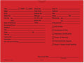 9x12 Red Vehicle Deal Jackets Pack of 100 - Color-Coded Organization