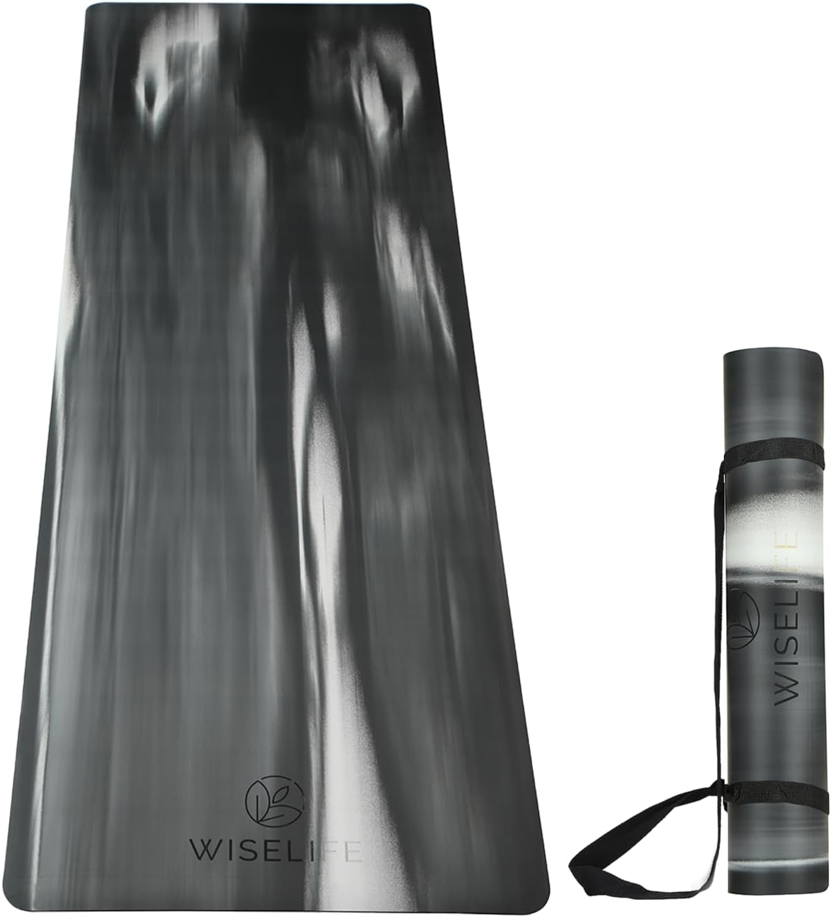 Wiselife Extra Wide Suede Yoga Mat Set