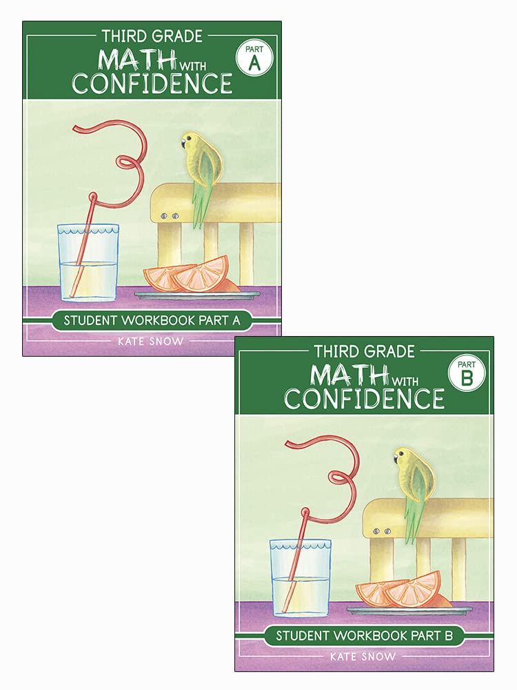 Third Grade Math with Confidence Workbook Bundle for Young Learners