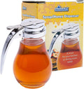 Commercial-Grade Tempered Glass Honey Dispenser - Leak-Proof 14 Oz
