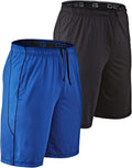 Men's 2-Pack Loose-Fit 10 in Workout Gym Shorts - Quick-Dry Comfort