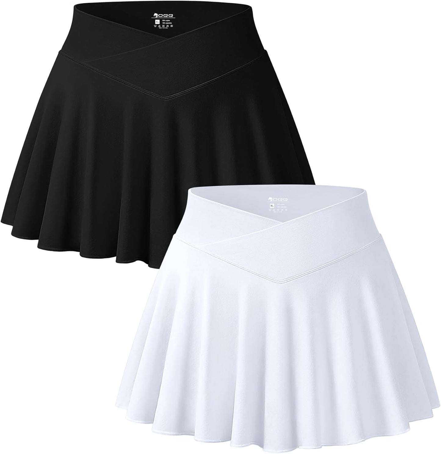 OQQ Women 2 Piece Mini Skirts for Casual and Flirty Style