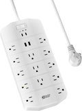 Power Strip 13 Outlets with 4 Fast USB Ports - Heavy Duty Surge