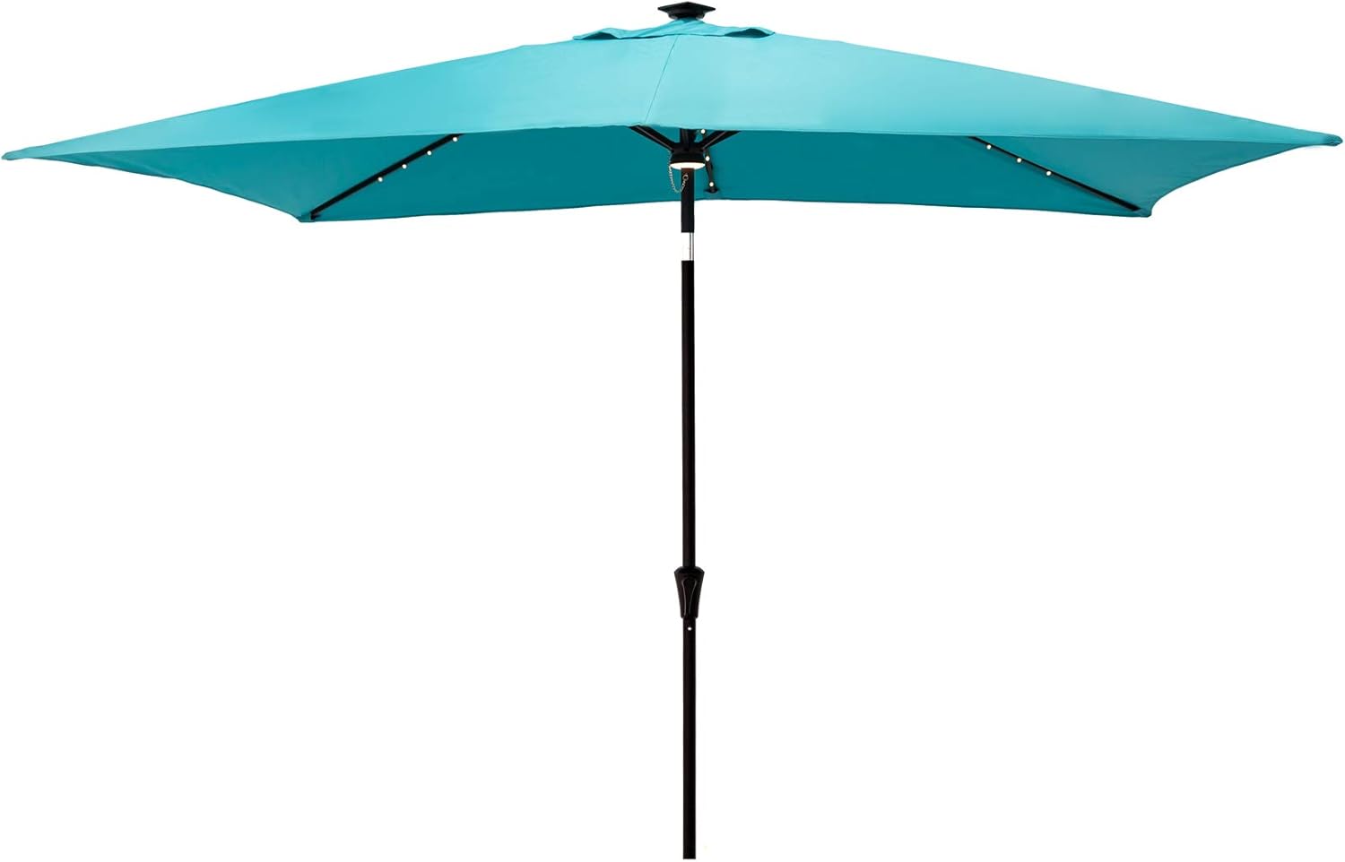 C-Hopetree Rectangular Outdoor Patio Umbrella with Lights