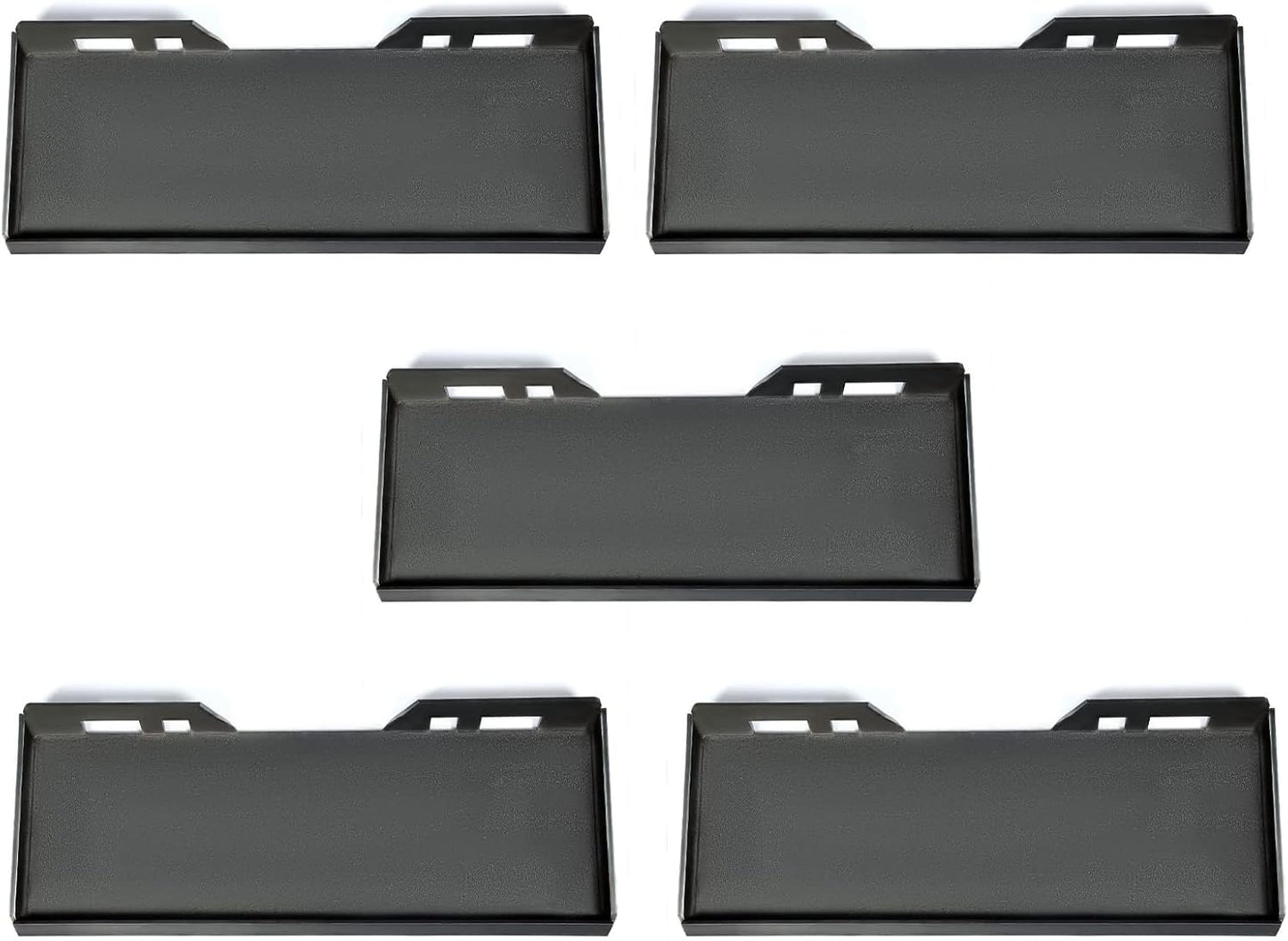 ECOTRIC 5Pcs 1/2in Skid Steer Mount Plate for Quick Tach Attachments