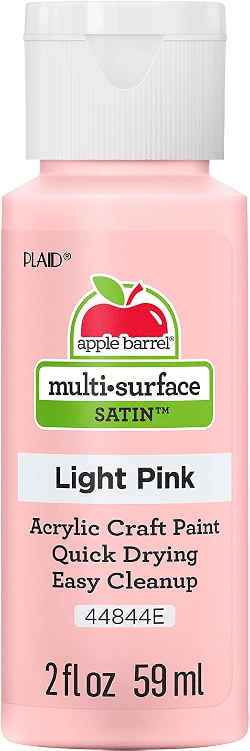Vibrant Light Pink Paint Set - 24 Pack