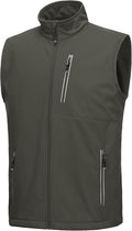 Men's Windproof Lightweight Golf Vest - Softshell Sleeveless Outerwear