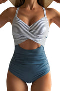 Women's One Piece Swimsuit Tummy Control Cutout High Waisted