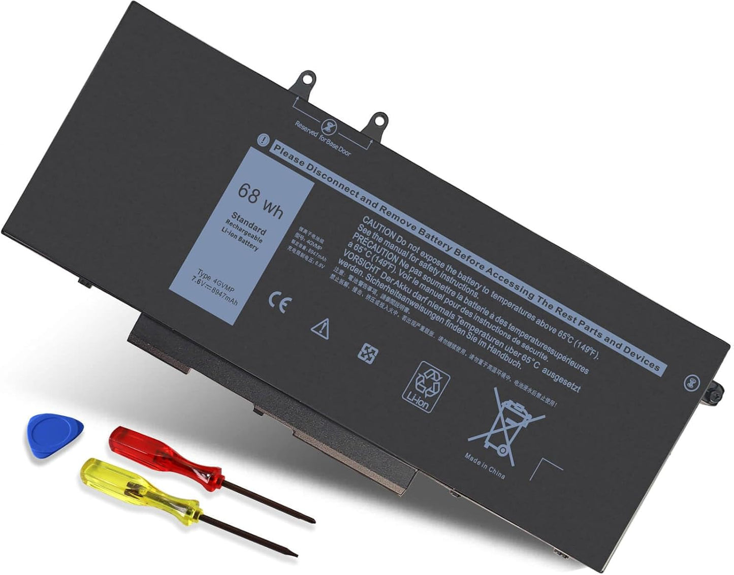 4GVMP Laptop Battery for Dell Latitude 5400 and 5500 Series
