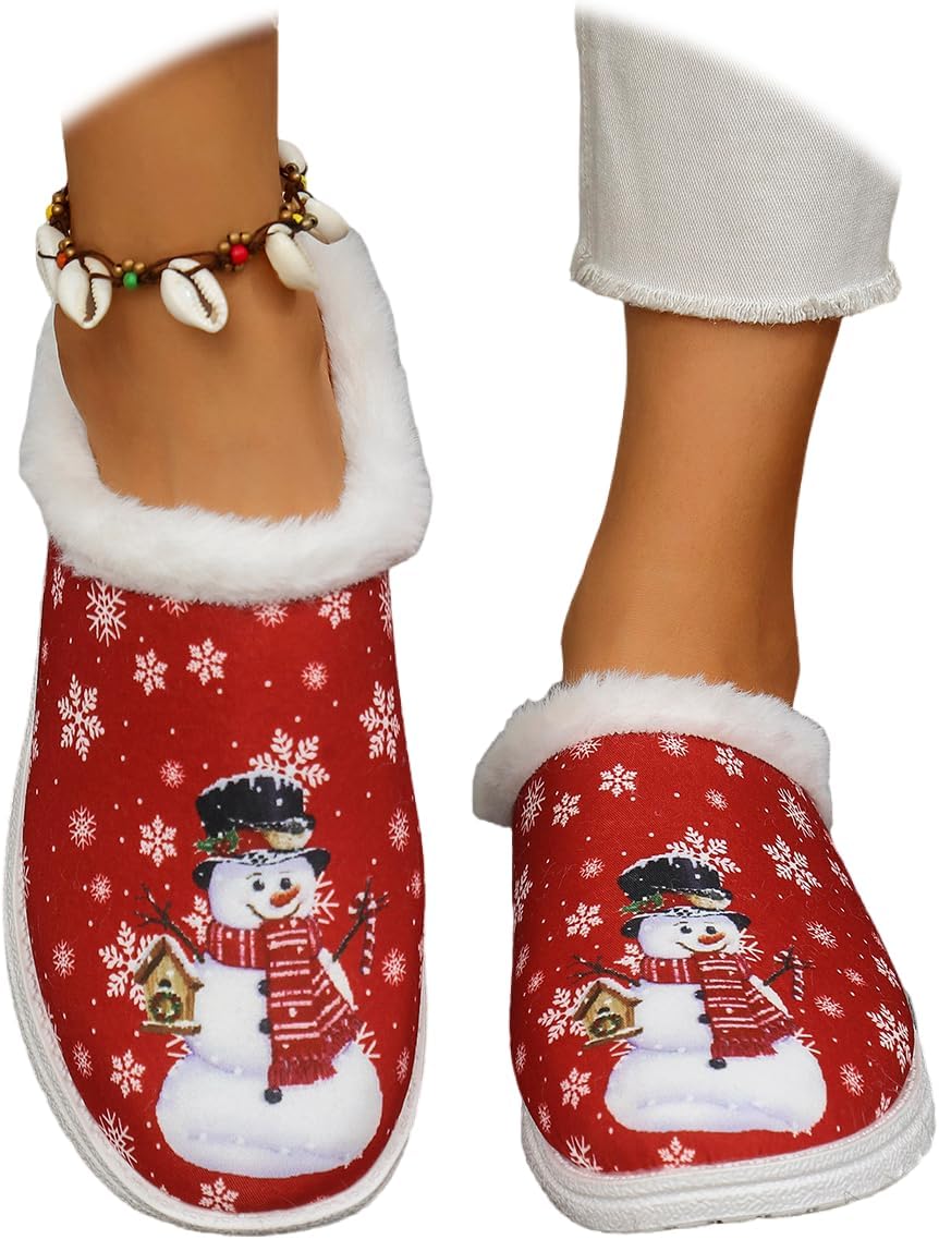 Cozy Memory Foam Christmas Slippers