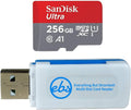 SanDisk Ultra 256GB Micro SD Card with Card Reader - Expand Storage