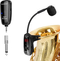 UHF Wireless Instrument Microphone with Receiver - 164ft Range