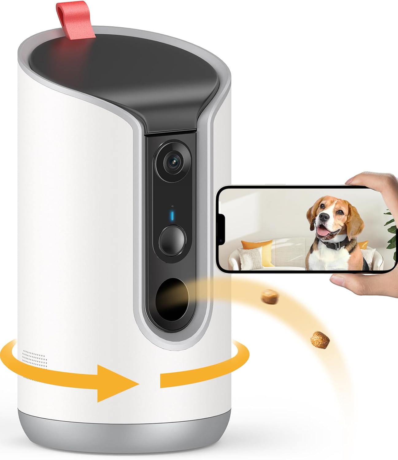 TKENPRO Pet Camera: Remote Treat Dispenser & Motion Alerts