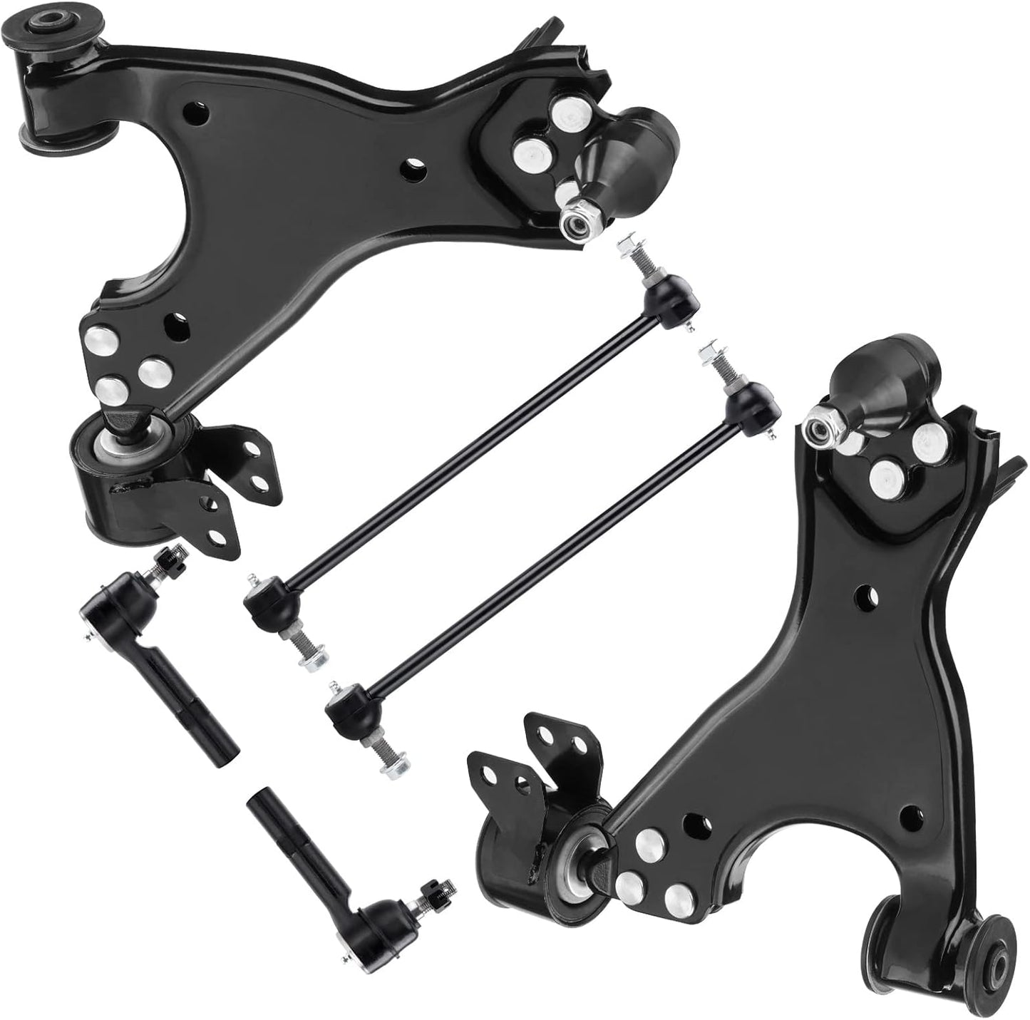 6PCS Front Lower Control Arms Suspension Kit for Buick Enclave