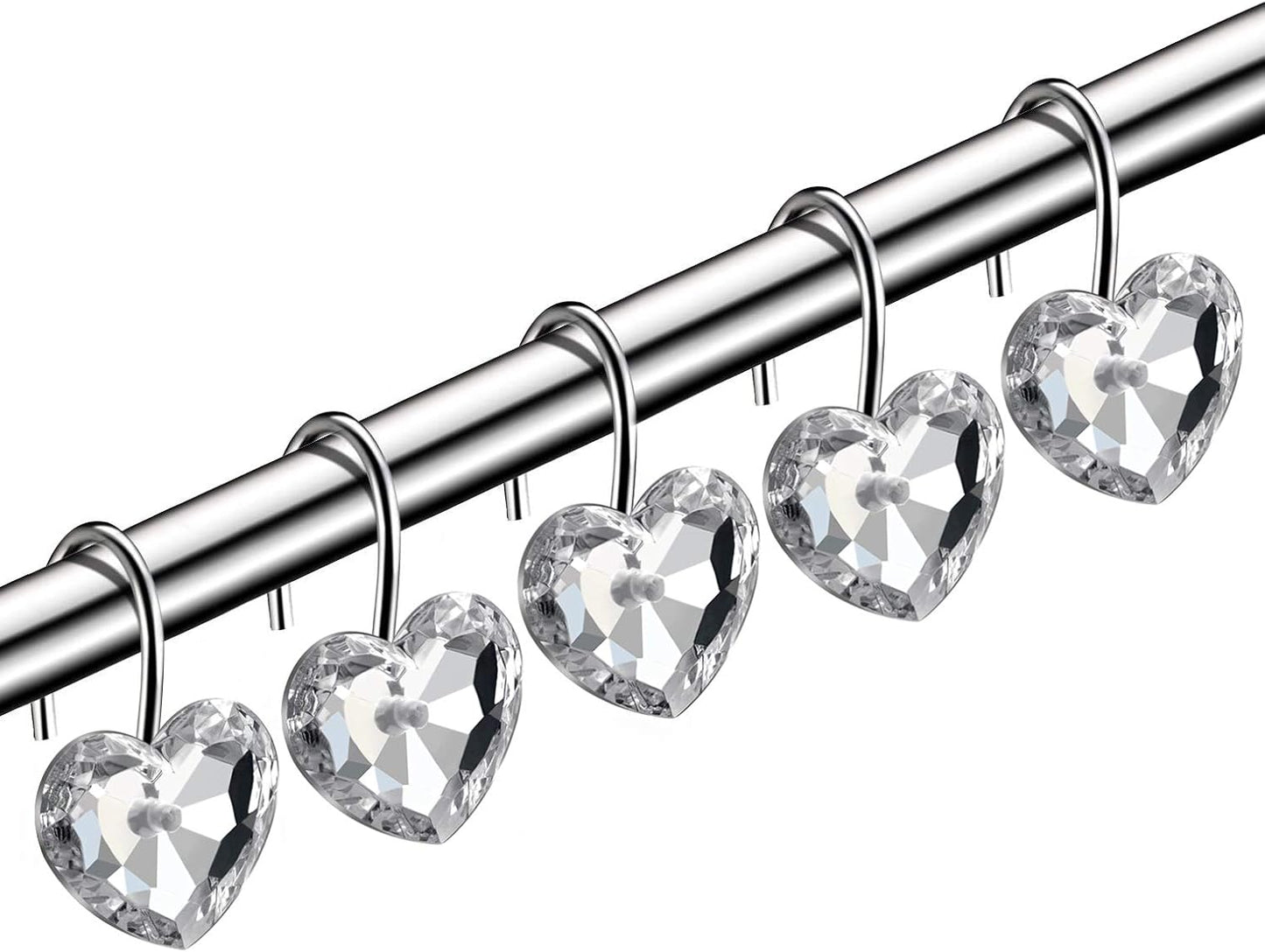Crystal Bling Shower Curtain Hooks by HBlife