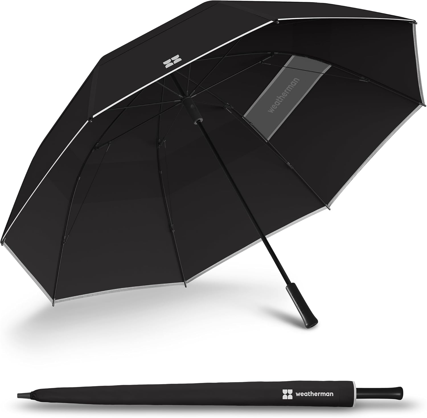 Windproof Golf Umbrella Resists 55 MPH Winds - Weatherman