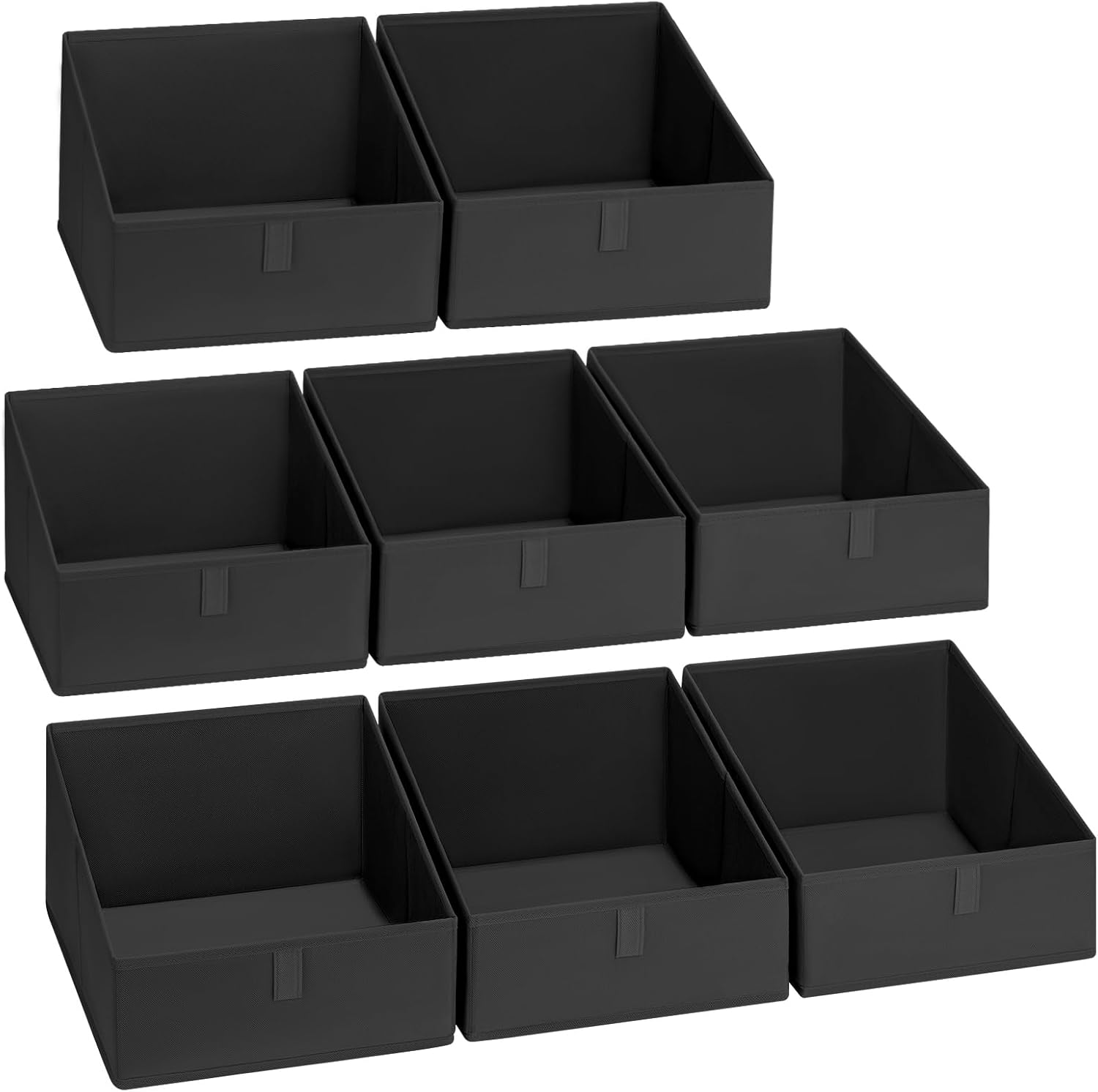 DIMJ Closet Storage Bins 8 Pack - Versatile Fabric Organizers