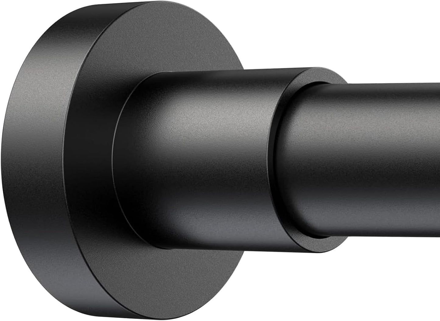 BRIOFOX Adjustable Shower Rod 18-78 Inch - Non Slip, Matte Black