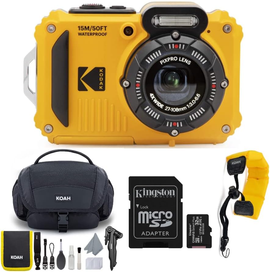 Kodak PIXPRO WPZ2 16MP Waterproof Camera Bundle
