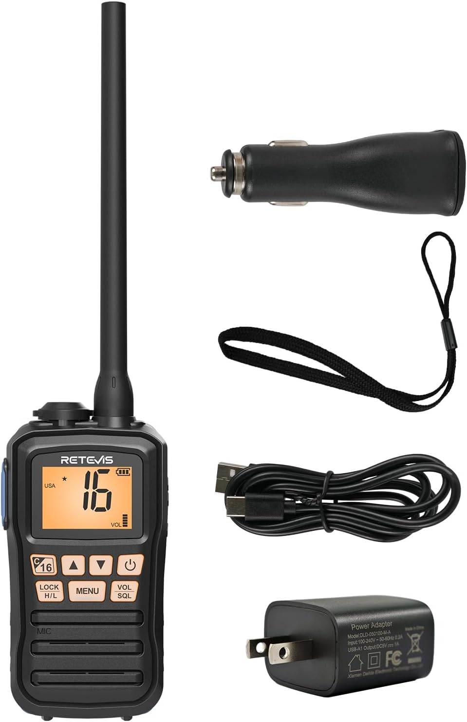 Retevis RM01P Marine Radio: Lightweight, IP67 Waterproof VHF